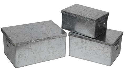 mild steel galvanized steel box|galvanized boxes with hinged lids.